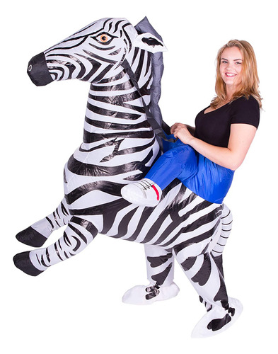 Trajes De Halloween Para Mulheres E Homens Infláveis Zebra F