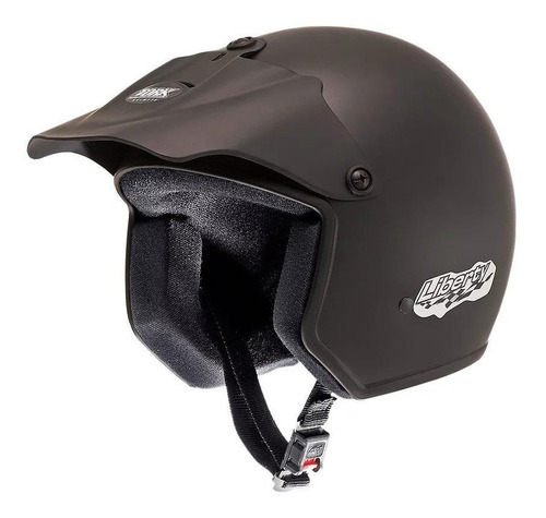 Capacete Para Moto Aberto Pro Tork Liberty Liberty Preto- Cor Preto-fosco Desenho Solid Tamanho do capacete 58