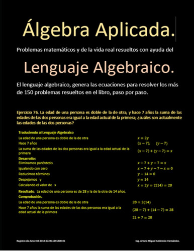 Álgebra Aplicada.: Generaciones Y Soluciones De Ecuaciones A