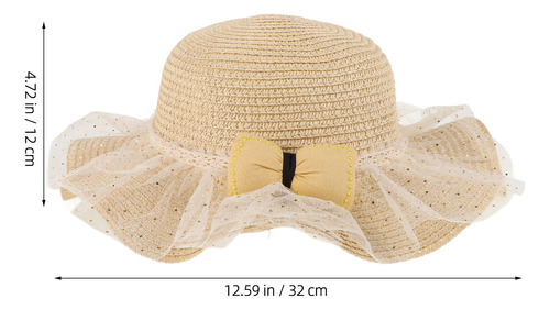 Sombrero Con Protección Uv Bowknot Para El Sol, Sombrero Con