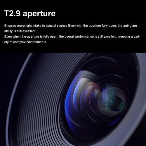Lente De Cinema T2.9 De 14 Mm, Quadro Completo, Ângulo Ultra