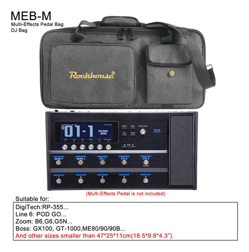 Bolsa De Pedal De Guitarra Efectos De La 49cmx27cmx16cm