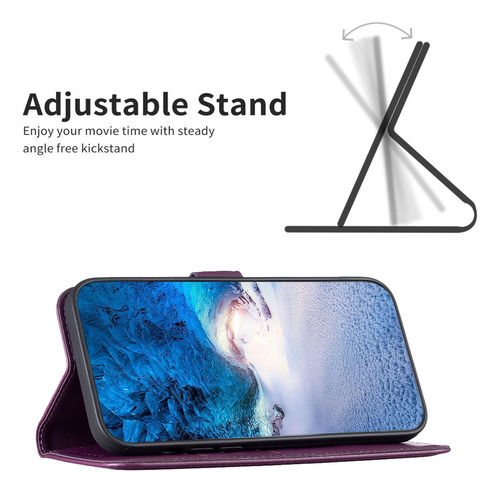 Capa Tipo Carteira Magnética De Couro Para iPhone 14 Pro Max