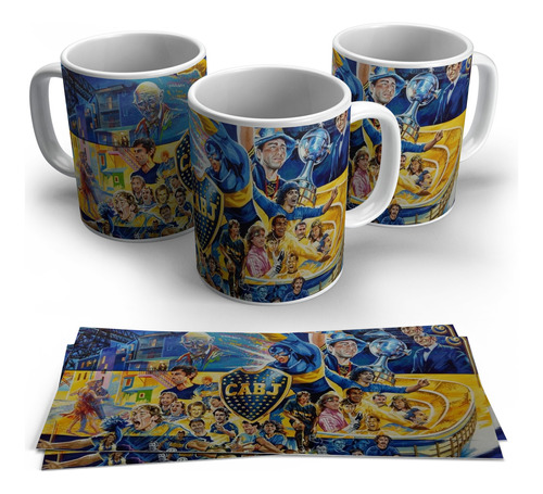 Taza De Ceramica Boca Juniors Art 01