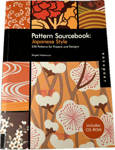 Livro De Referência De Padrões - Pattern Sourcebook - Japanese Style - Com Cd