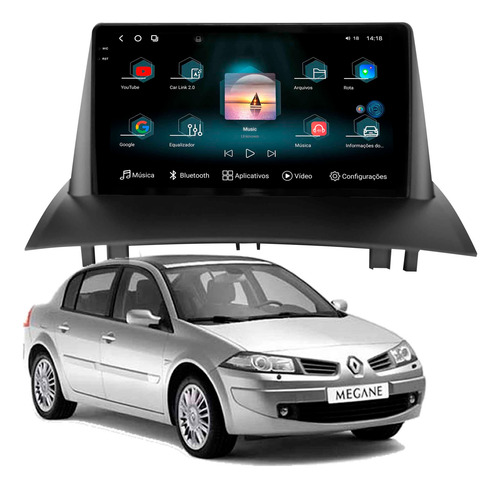 Multimidia Aikon Fóton G3 Megane 07 A 13 8+256gb Octa 2k 9p