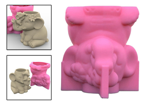 Molde De Silicona Mini Maceta, Maceta Jarrón Molde Resina