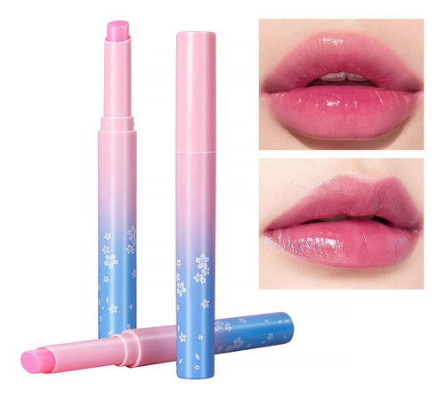 2 Lpices Labiales Que Cambian De Color, Rosa De Larga Duraci