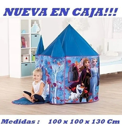 Casa De Campaña Infantil Frozen Castillo 2 Torres En Caja