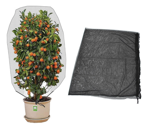 Cubierta Para Plantas De Jardín De 4.9 X 3.3 Pies Con Cordón
