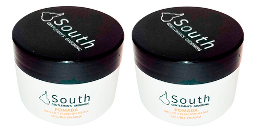 Pomada Soluble En Agua South Fijacion Efecto Mate 60 Cc X 2