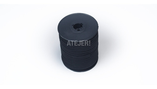 Imagen 6 de 10 de Elástico 5mm X 100 Metros Para Barbijos Y Tapaboca Negro