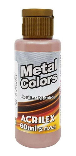 Tinta Metal Colors Rose Gold 499 60ml - Acrilex