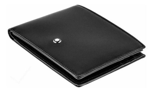 Imagen 2 de 3 de Billetera Montblanc Meisterstück 6cc negra cuero
