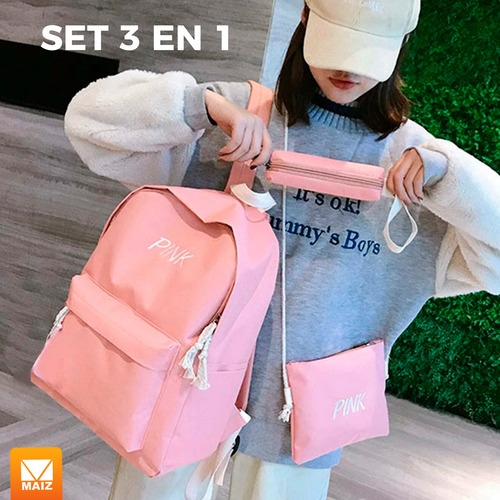 Mochila Juvenil Escolar Bolsa Lapicera Casual Estudiante