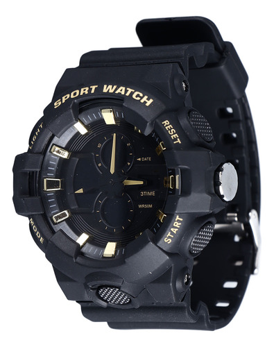 Reloj Cronógrafo Para Hombre Analógico Deportivo Digital Led