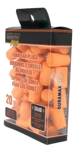 Imagen 3 de 3 de 20 Pares Protectores Auditivos Tapones De Goma Oídos 3071920