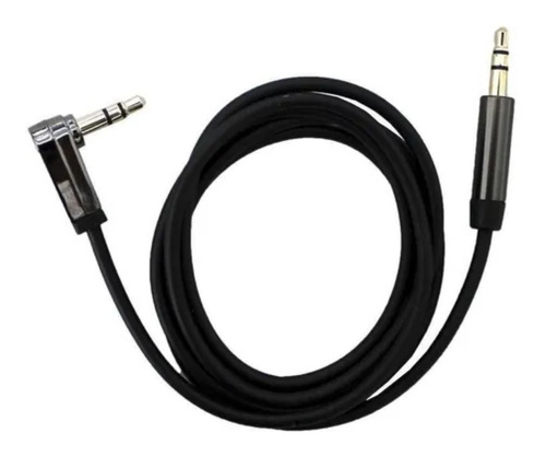 Cable Para Audio Plug 3.5 A 3.5  En L Negro