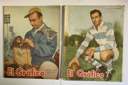 El Gráfico, 2 Revistas 1954 Y 1956, Fútbol Argentino, Ex02