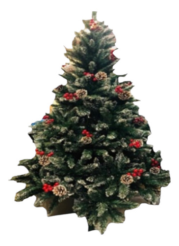 Árbol De Navidad 800 Ramas Con Piñas 2.10m