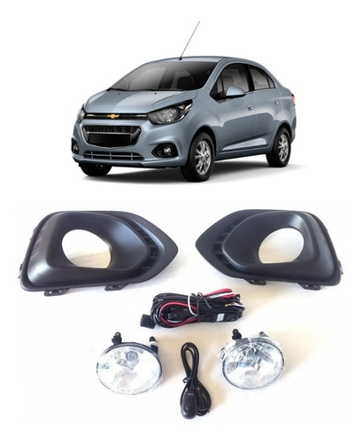 Halogenos Neblineros Chevrolet Beat Spark Gt Kit Safeline