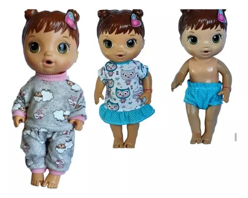 Roupinha Roupa P/ Boneca Baby Alive Pijama Malha 2023