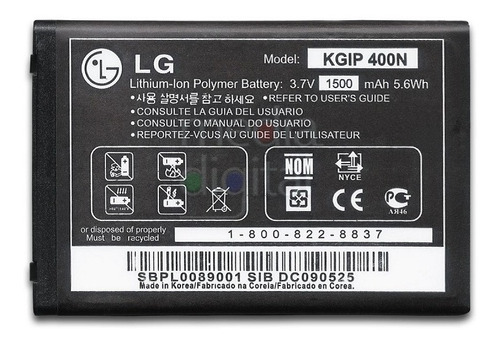 Bateria LG Kgip-400n Gx300 Gx500 Gx820 Gw880 Gw825 1500mah