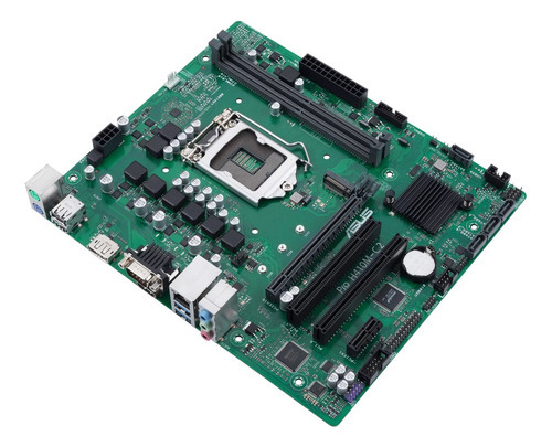 Motherboard Asus Pro H410m-c2/csm 1200 Intel 11va Gen Ddr4 Color Verde Oscuro