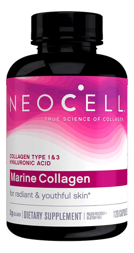 Colageno Marino Neocell Con Acido Hialuronico 120 Capsulas