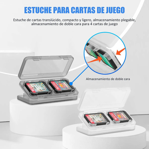 Kit Completo Estuche Protector Para Switch Oled Pack 17en 1