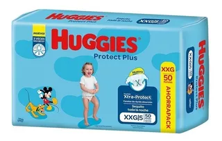 Pañales Huggies Protect Plus Xxg5 X 50u