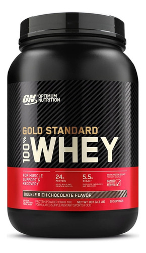 Whey Gold Standard Optimum Nutrition 907g Sabor Chocolate