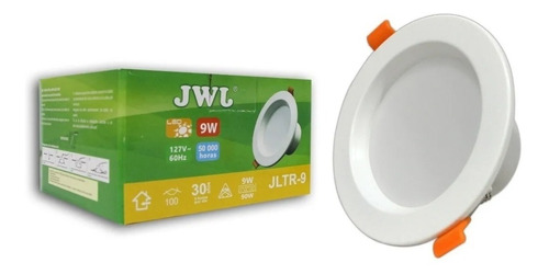 Lámpara Led Empotrable 9w Jwj Luz Blanca 5pzs