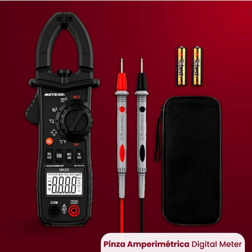 Pinza Amperimetrica Digital Meterk