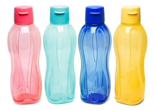 Juego De Botellas De Agua Tupperware Fliptop, 750 Ml, Juego