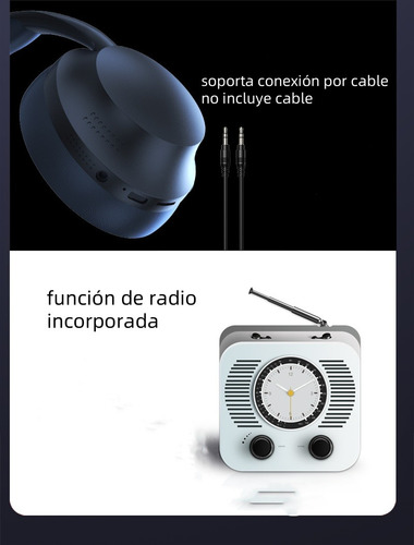 Audifonos Inalambricos Diadema Bluetooth Con Micrófono