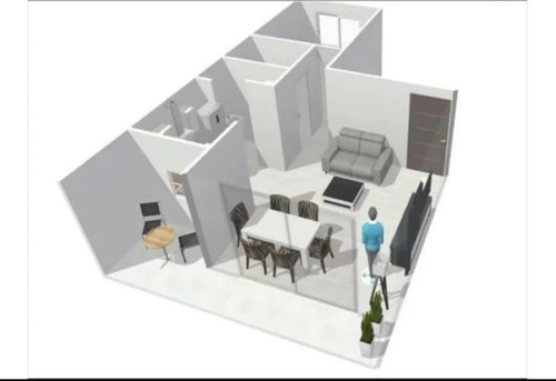 Imagen 3 de 8 de Departamento De 2 Ambientes De Categoria