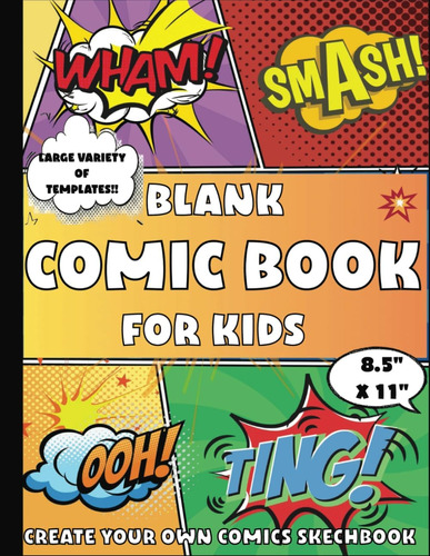 Libro: Blank Comic Book For Kids Create Your Own Comics Sket