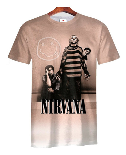 Remera Sublimada Nirvana Kurt Cobain Ranwey Cs107