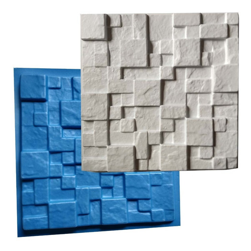 Forma Mosaico Borracha E Plástico Placa Gesso - Lindissímo