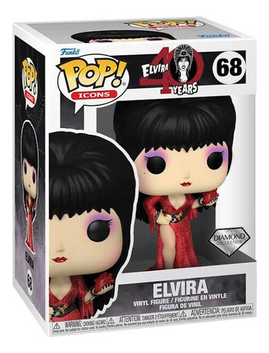 Juguete Muñeca Vampiro Elvira 40th Gotico Original Funko Pop