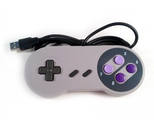 Imagen 2 de 3 de Control Snes C/cable Usb Para Pc/mac Nuevo Garantia