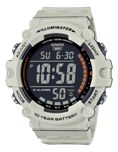 Reloj Casio Ae-1500wh-8a2 Original Color de la correa Blanco