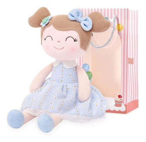 Juguete Muñeca De Trapo Tela Peluche Niñas + Bolsa Regalo