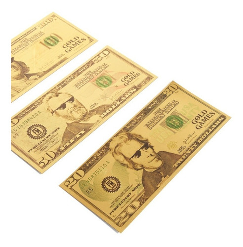 Imagen 4 de 5 de Juegos De Mesa Billetes Gold Usd 1193