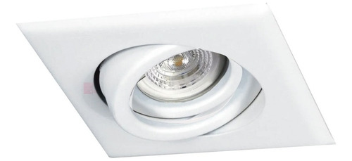 Spot De Embutir Pvc Zocalo Gu10 Dicroica Led 7w 