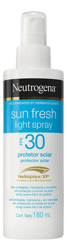 Neutrogena sun fresh light  protetor solar fps 30 spray 180ml