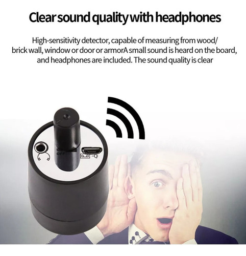 N Micrófono De Pared Con Detector De Escucha De Alta