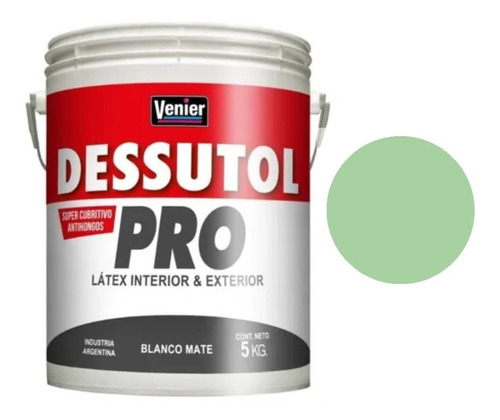 Latex Dessutol Pro Interior Exterior Color X 5kg