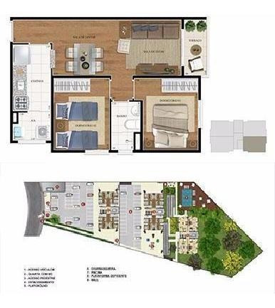 Imagem 2 de 14 de Apartamento 2 Dormitórios Com Varanda E Vaga A Venda